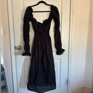 Sleeper Black Long Sleeve Dress